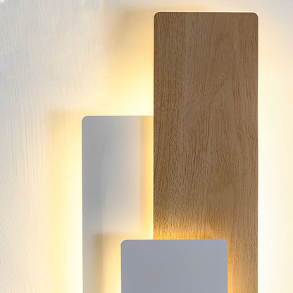 Modern Minimalist 3-Tiered Rectangular LED Indoor Wall Sconces