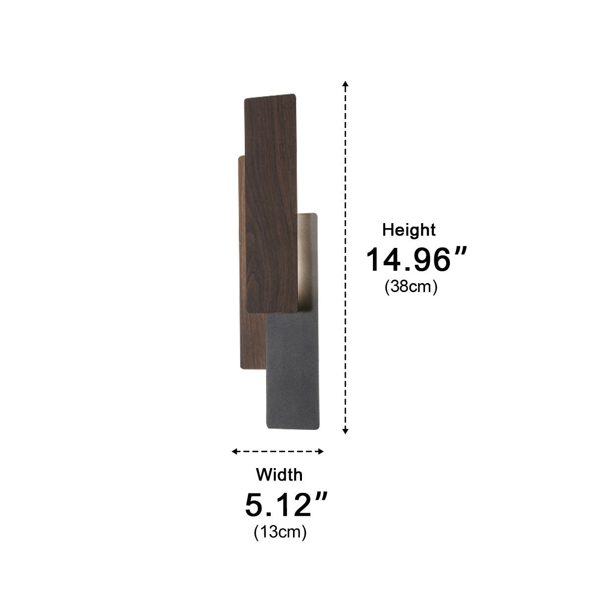 Modern Minimalist 3-Tiered Rectangular LED Indoor Wall Sconces
