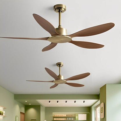Modern Minimalist 5 - Blades DC Motor Reverse Ceiling Fan - Flare Shack