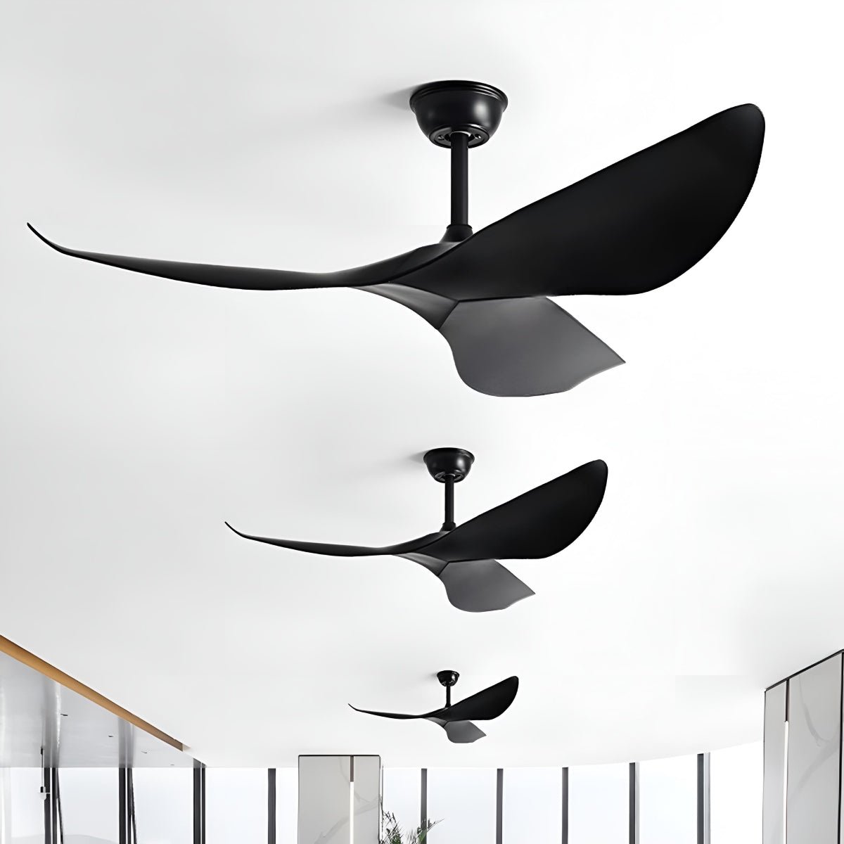 Modern Minimalist 6 - speed Reverse Frequency Ceiling Fan - Flare Shack