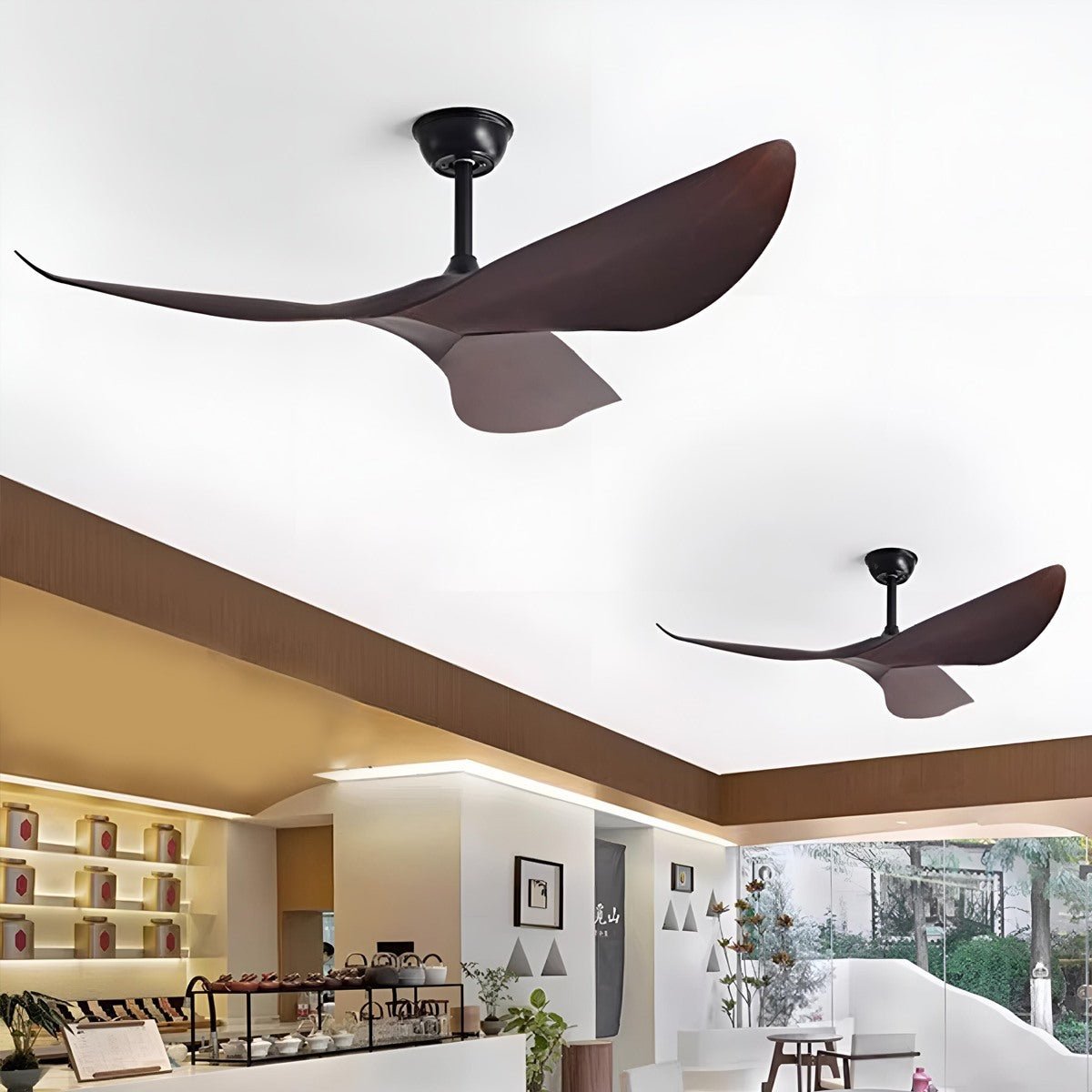 Modern Minimalist 6 - speed Reverse Frequency Ceiling Fan - Flare Shack