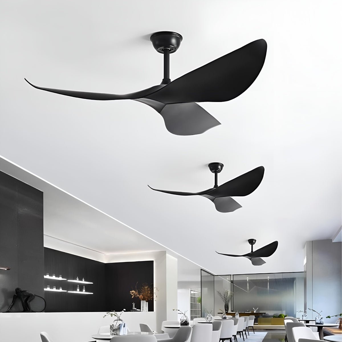Modern Minimalist 6 - speed Reverse Frequency Ceiling Fan - Flare Shack