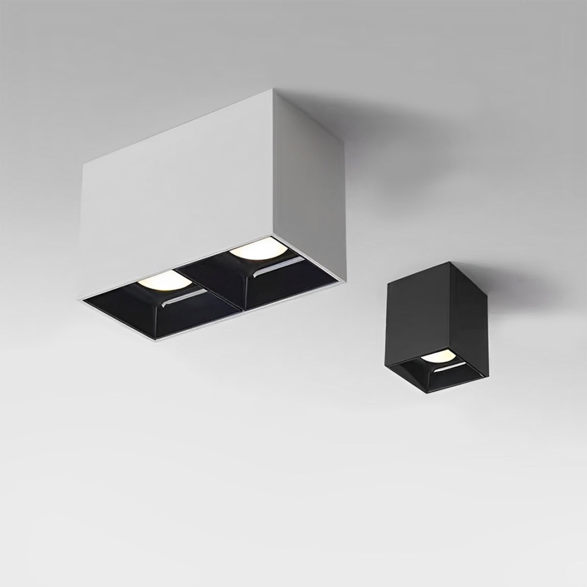 Modern Minimalist Aluminum Square COB Ceiling Spot Light