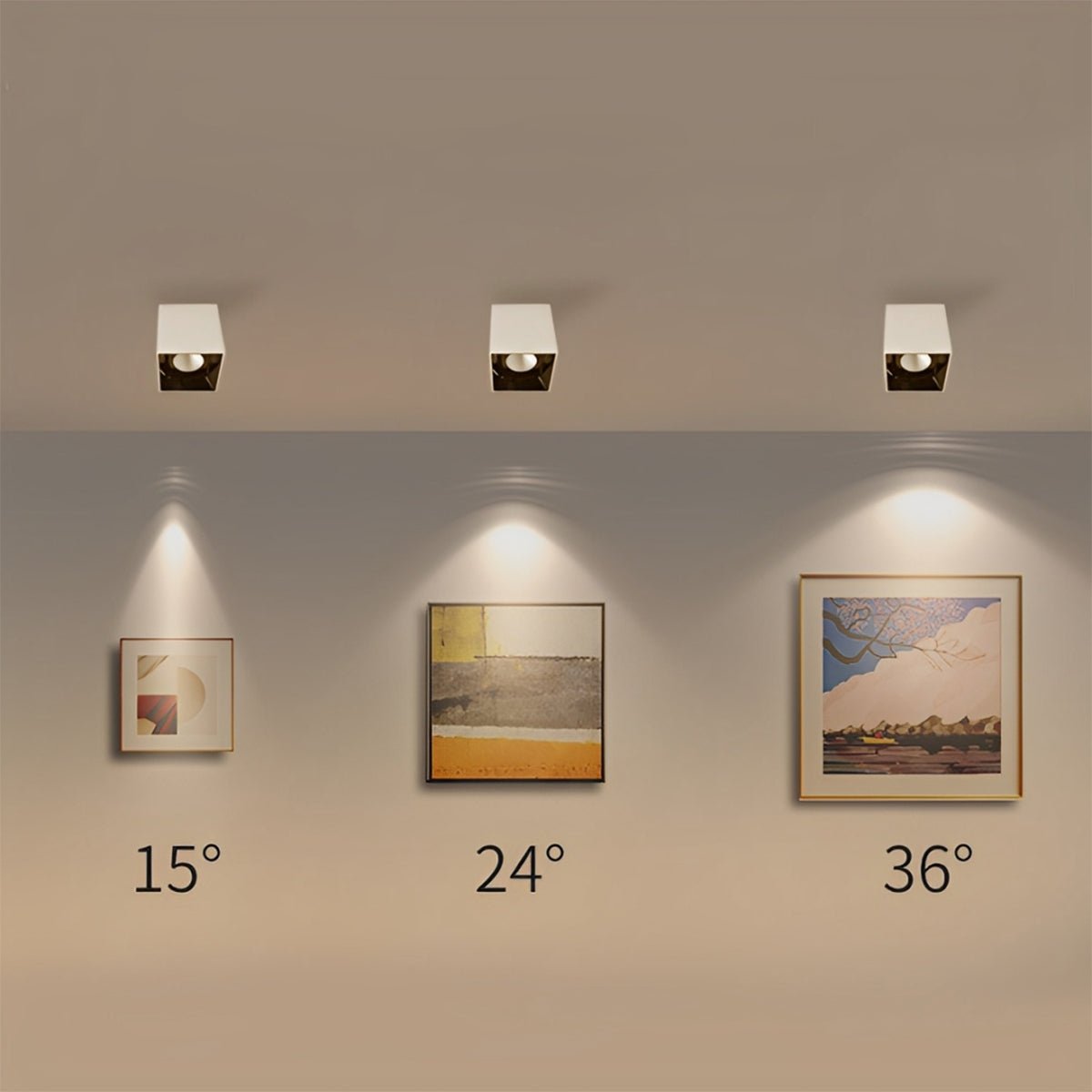Modern Minimalist Aluminum Square COB Ceiling Spot Light - Flare Shack