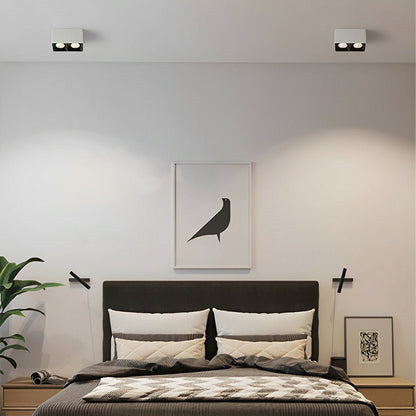 Modern Minimalist Aluminum Square COB Ceiling Spot Light - Flare Shack