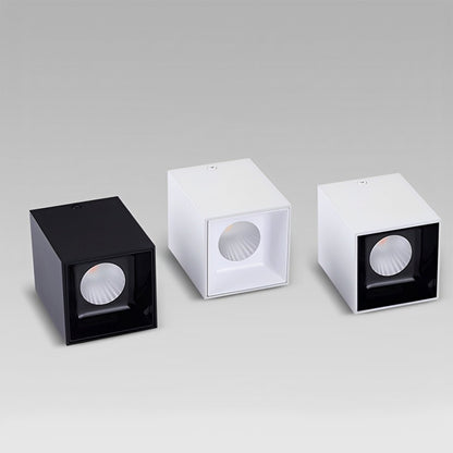 Modern Minimalist Aluminum Square COB Ceiling Spot Light
