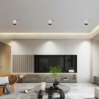 Modern Minimalist Aluminum Square COB Ceiling Spot Light - Flare Shack
