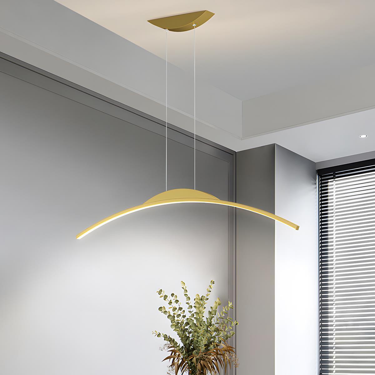Modern Minimalist Arc Arch Long Strip Light LED Pendant Lights
