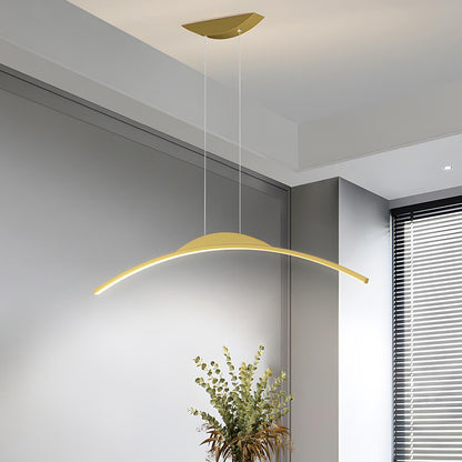 Modern Minimalist Arc Arch Long Strip Light LED Pendant Lights