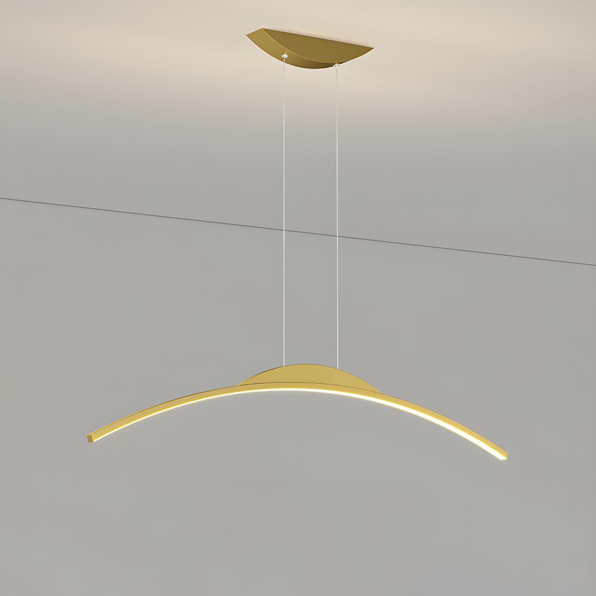 Modern Minimalist Arc Arch Long Strip Light LED Pendant Lights
