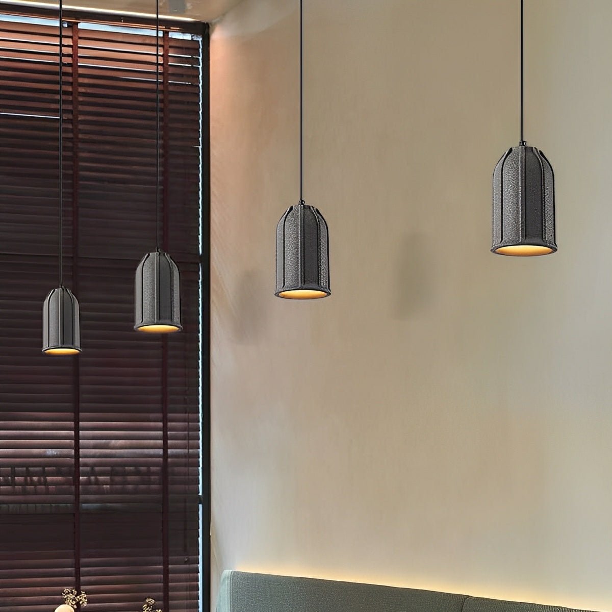Modern Minimalist Bell Cement LED Pendant Lights - Flare Shack