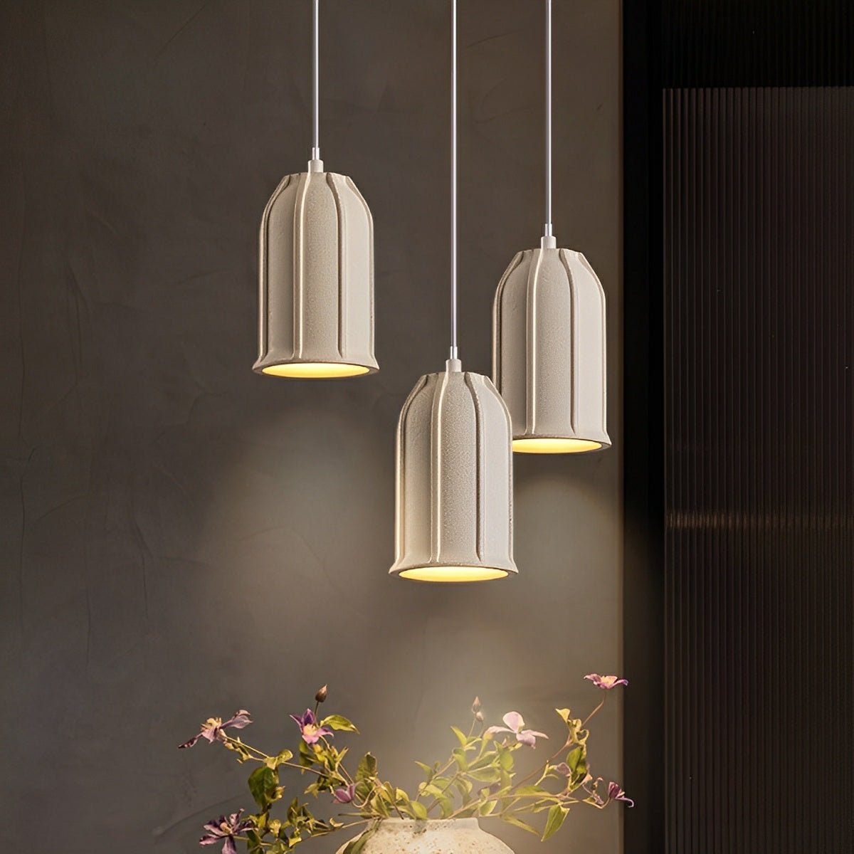 Modern Minimalist Bell Cement LED Pendant Lights - Flare Shack