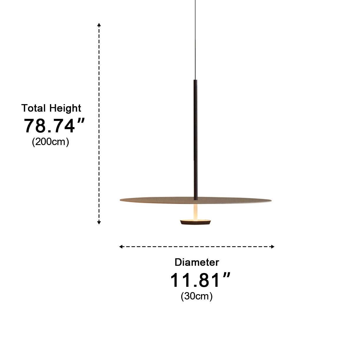 Modern Minimalist Black Slim Dish LED Pendant Lights