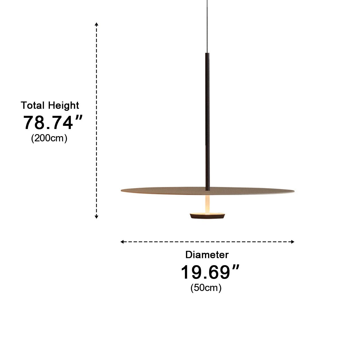 Modern Minimalist Black Slim Dish LED Pendant Lights