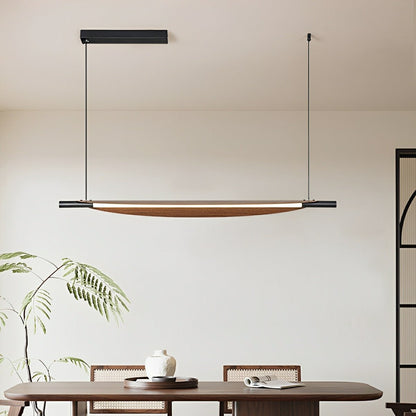 Modern Minimalist Black Walnut Leaf - Shape LED Pendant Lights - Flare Shack