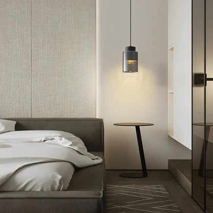 Modern Minimalist Chandelier Glass Brass Bedside Lighting - Flare Shack