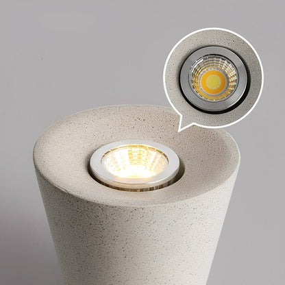 Modern Minimalist Cone-Shaped Concrete LED Ceiling Lights