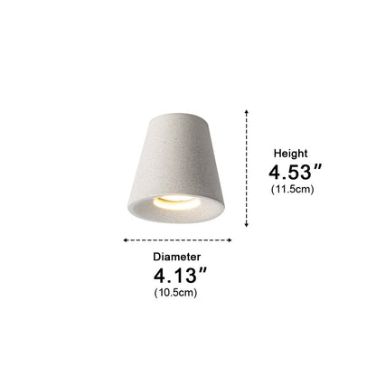 Modern Minimalist Cone-Shaped Concrete LED Ceiling Lights