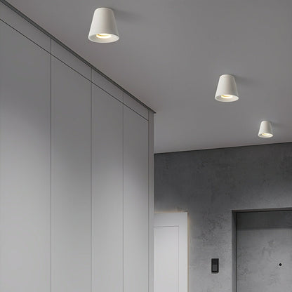 Modern Minimalist Cone - Shaped Cement LED Ceiling Lights - Flare Shack