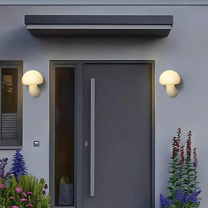 Modern Minimalist Creamy Style Mushrooms LED Wall Sconces