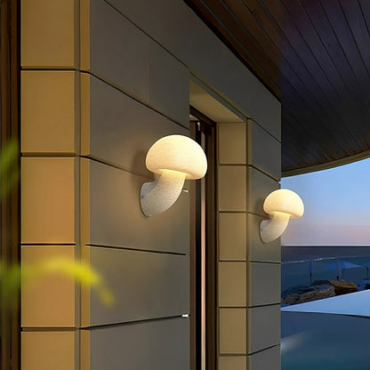 Modern Minimalist Creamy Style Mushrooms LED Wall Sconces