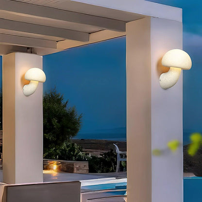 Modern Minimalist Creamy Style Mushrooms LED Wall Sconces