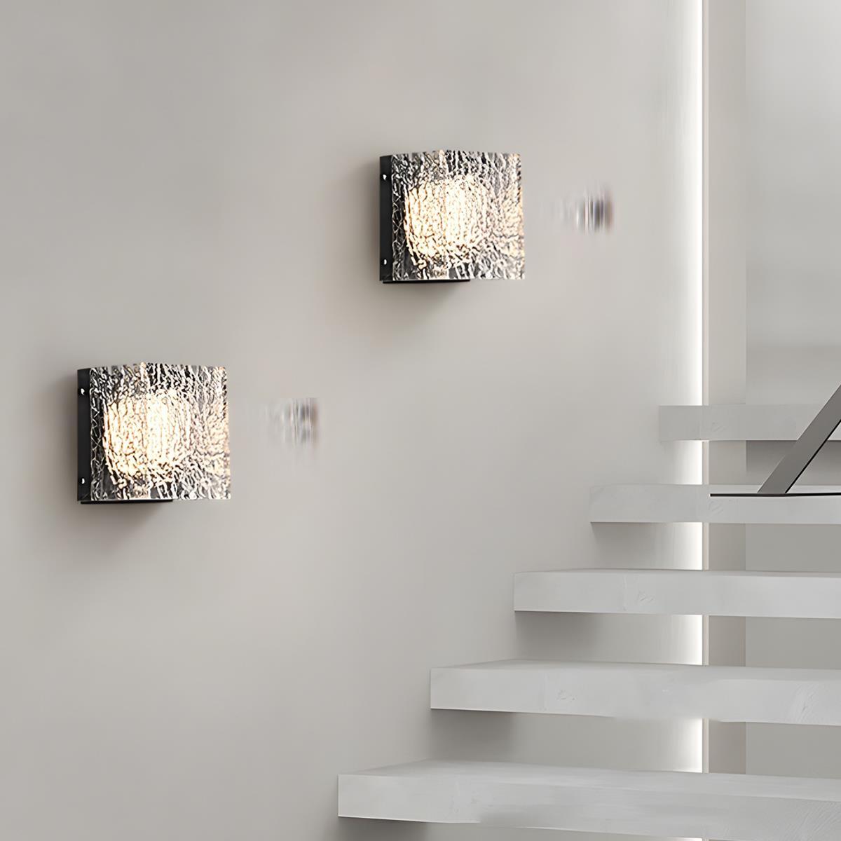 Modern Minimalist Creative Clear Wave LED Indoor Wall Sconces