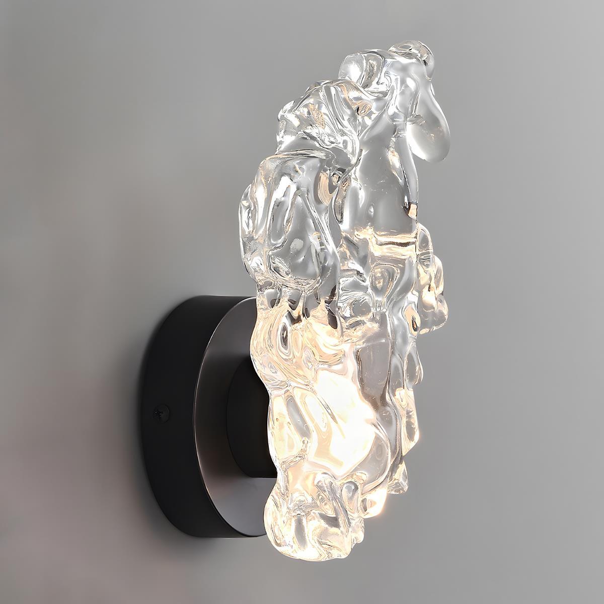 Modern Minimalist Creative Clear Wave LED Indoor Wall Sconces - Flare Shack