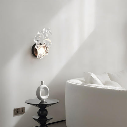 Modern Minimalist Creative Clear Wave LED Indoor Wall Sconces