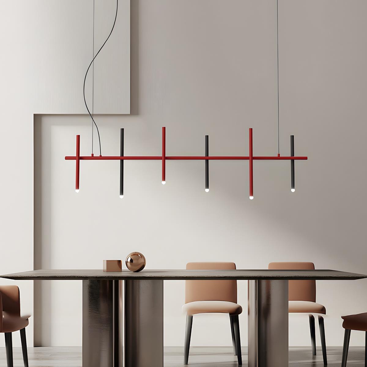 Modern Minimalist Creative Fence Indoor LED Ambiance Pendant Lights - Flare Shack
