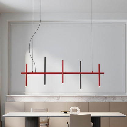 Modern Minimalist Creative Fence Indoor LED Ambiance Pendant Lights - Flare Shack
