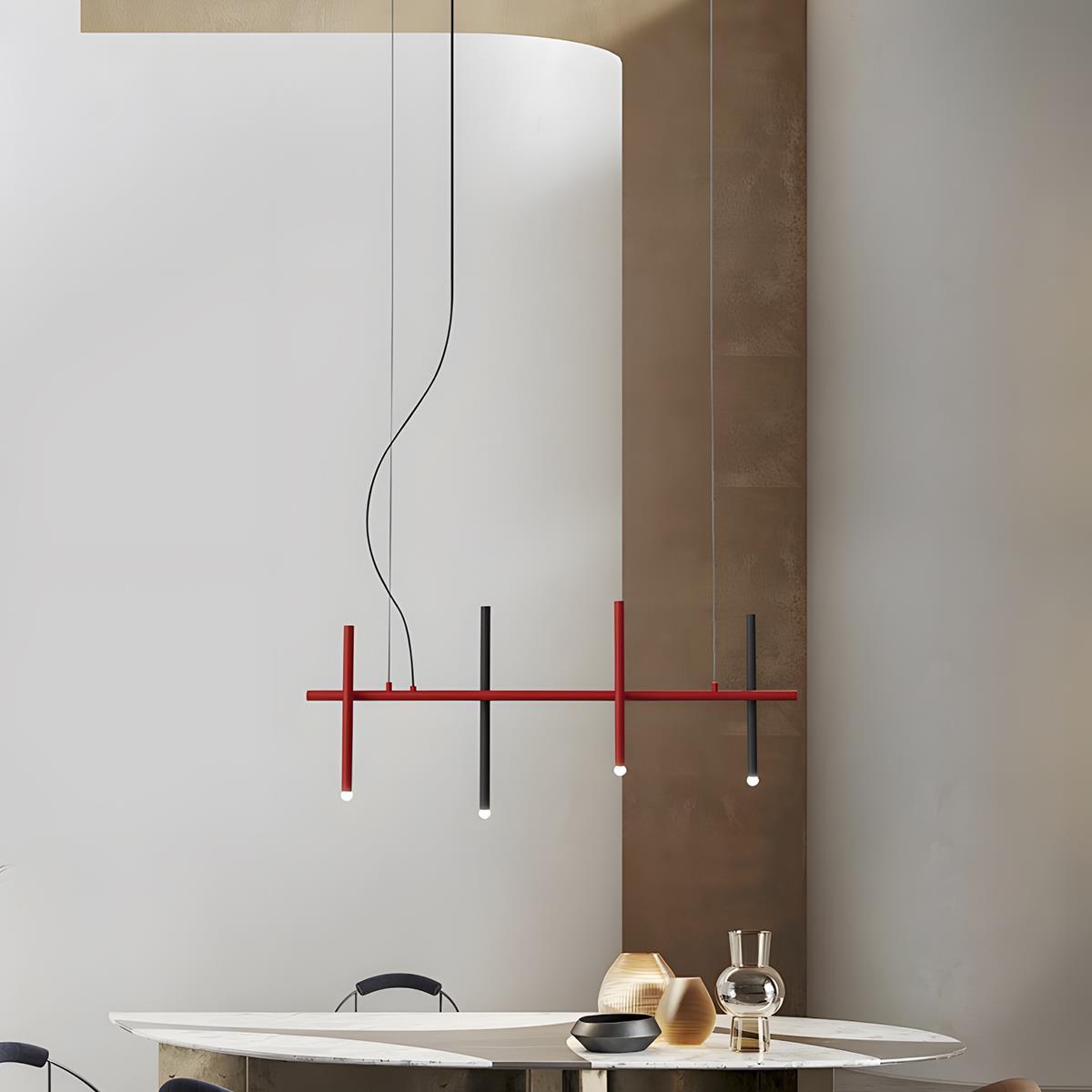 Modern Minimalist Creative Fence Indoor LED Ambiance Pendant Lights - Flare Shack
