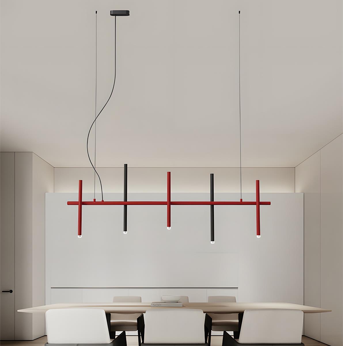 Modern Minimalist Creative Fence Indoor LED Ambiance Pendant Lights - Flare Shack