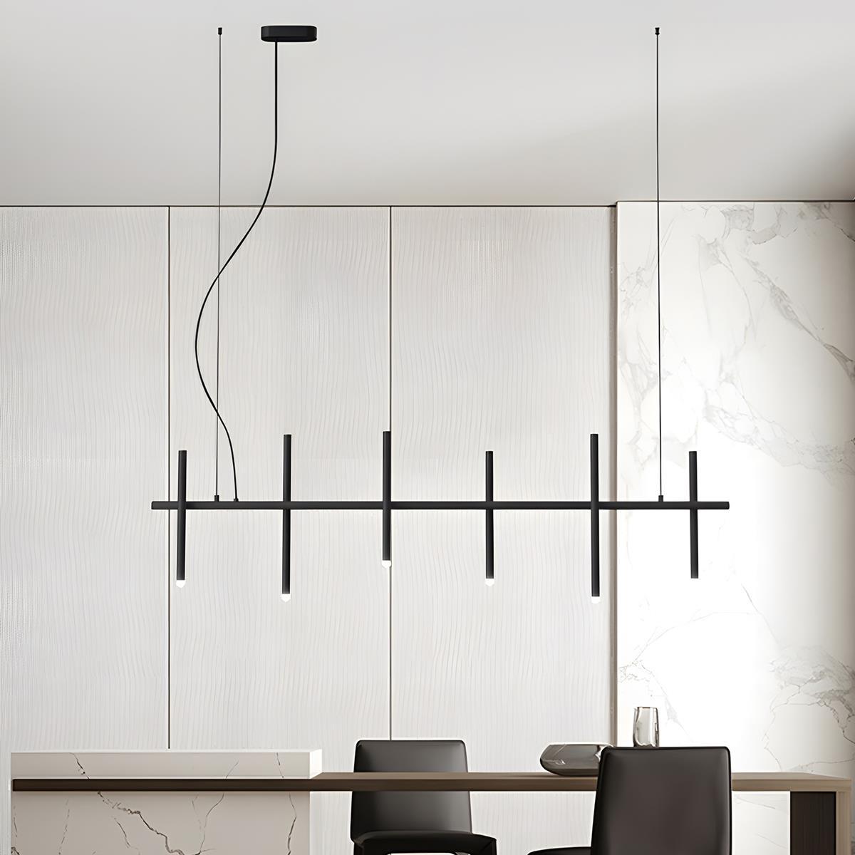 Modern Minimalist Creative Fence Indoor LED Ambiance Pendant Lights - Flare Shack
