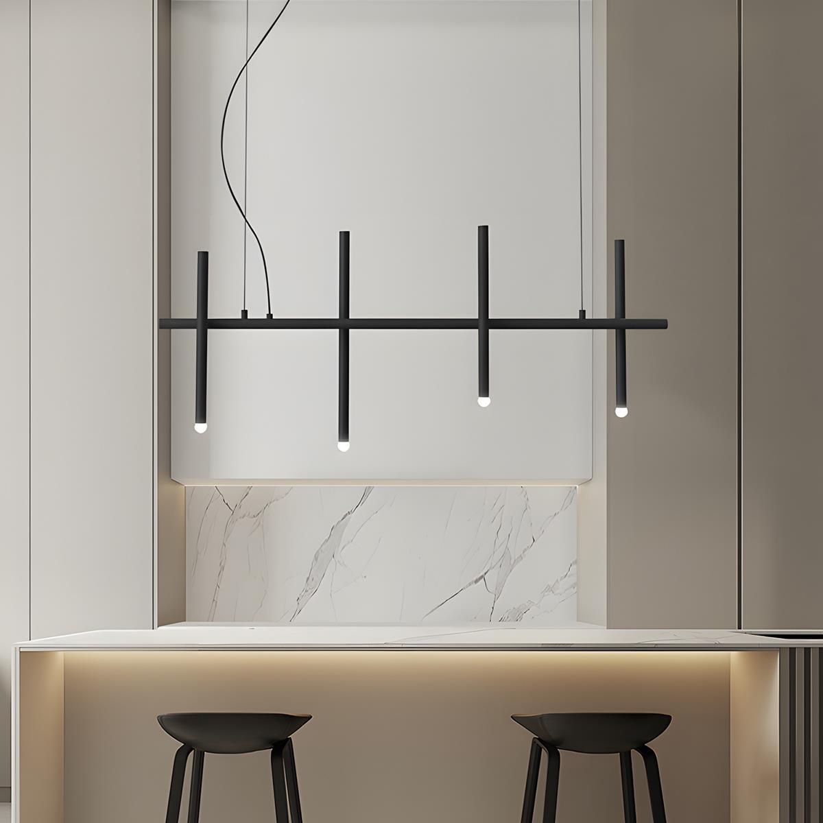 Modern Minimalist Creative Fence Indoor LED Ambiance Pendant Lights - Flare Shack