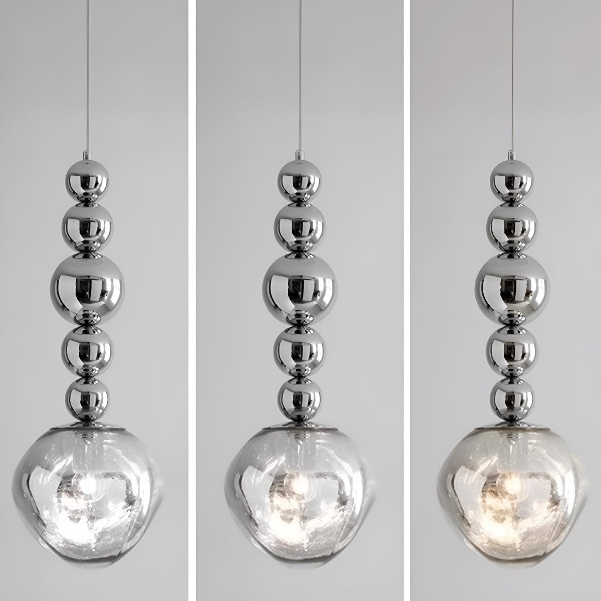 Modern Minimalist Crystal Globe Indoor Bar LED Pendant Lights