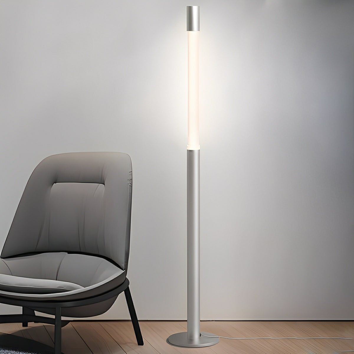 Modern Minimalist Cylinder Adjustable Lift LED Floor Lamp - Flare Shack