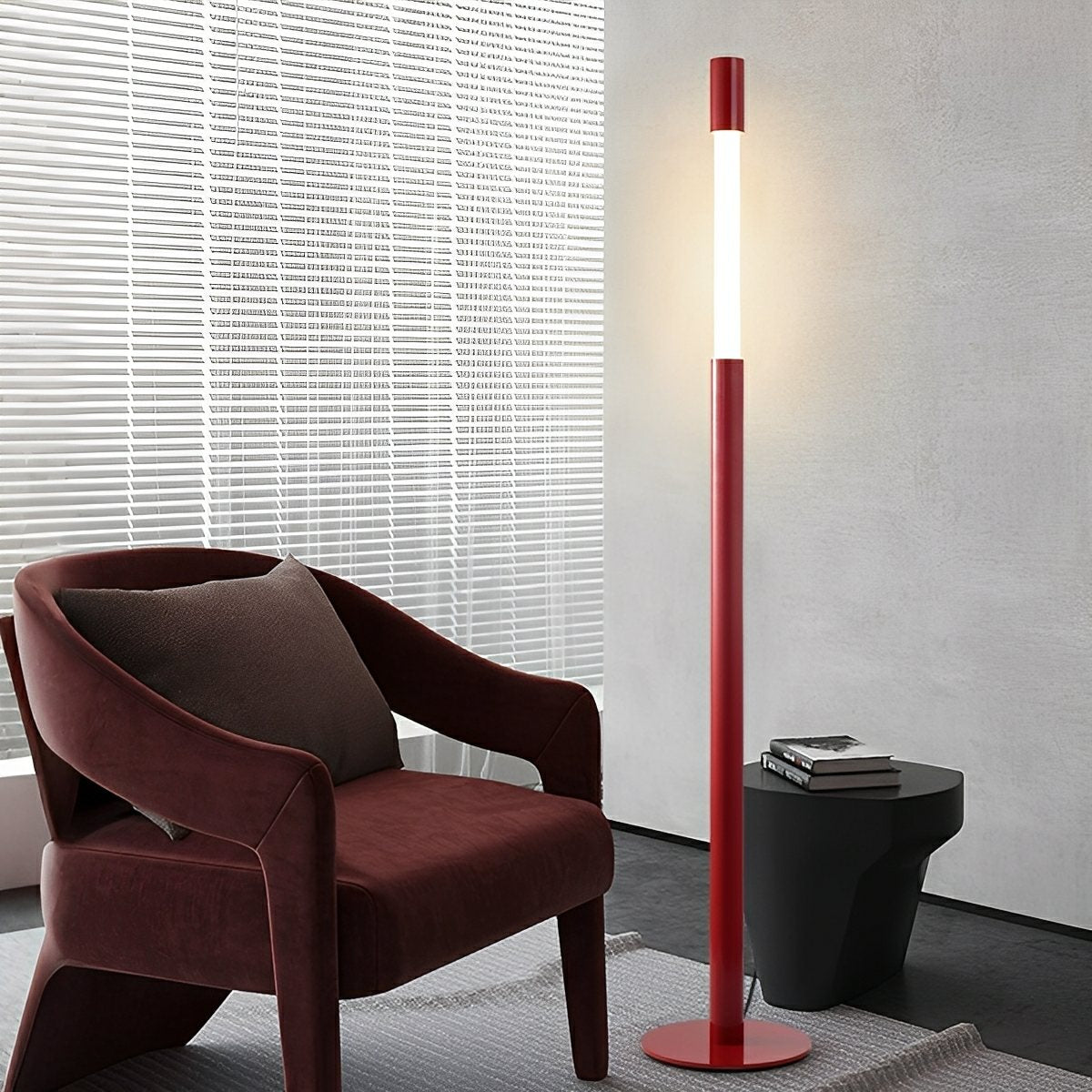 Modern Minimalist Cylinder Adjustable Lift LED Floor Lamp - Flare Shack