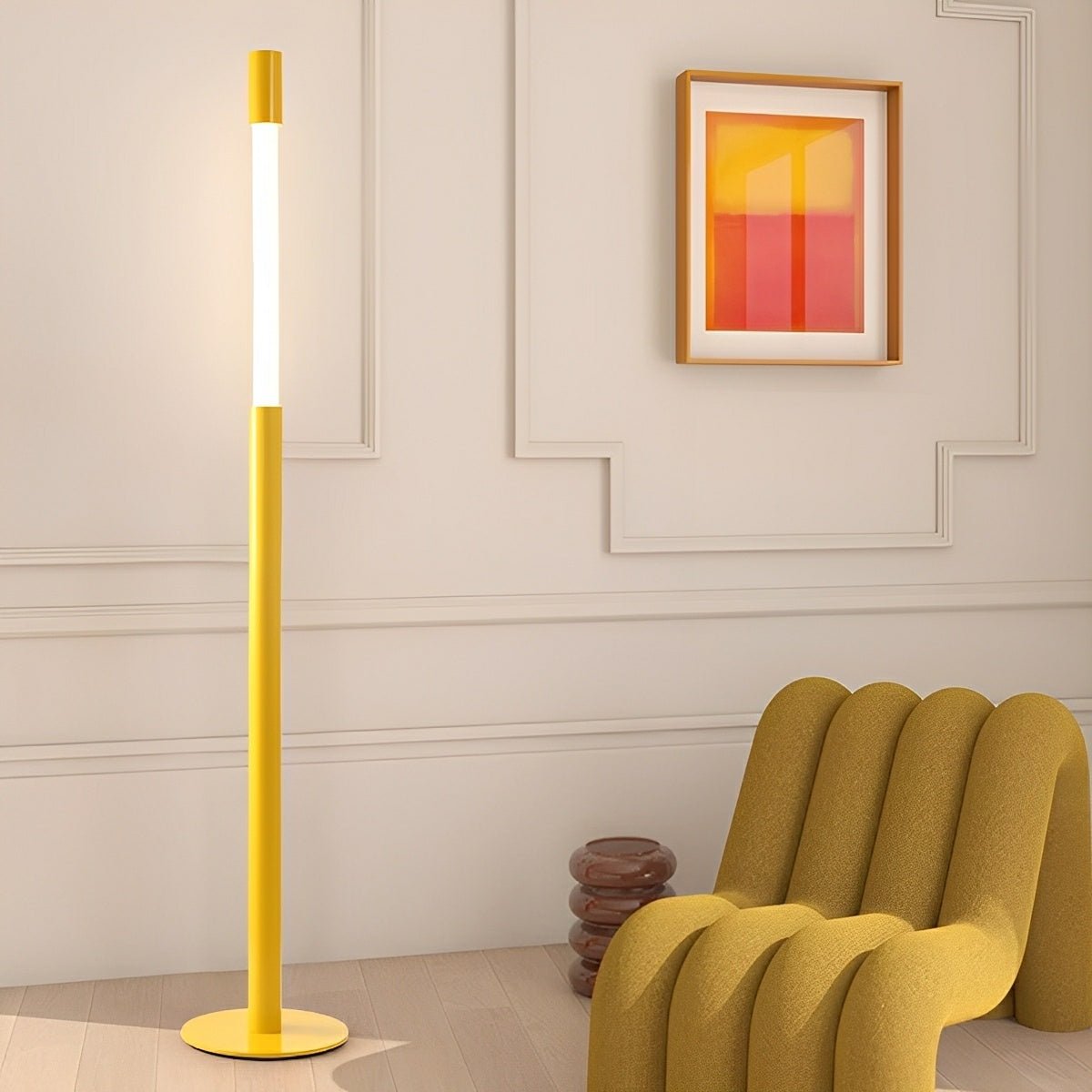 Modern Minimalist Cylinder Adjustable Lift LED Floor Lamp - Flare Shack