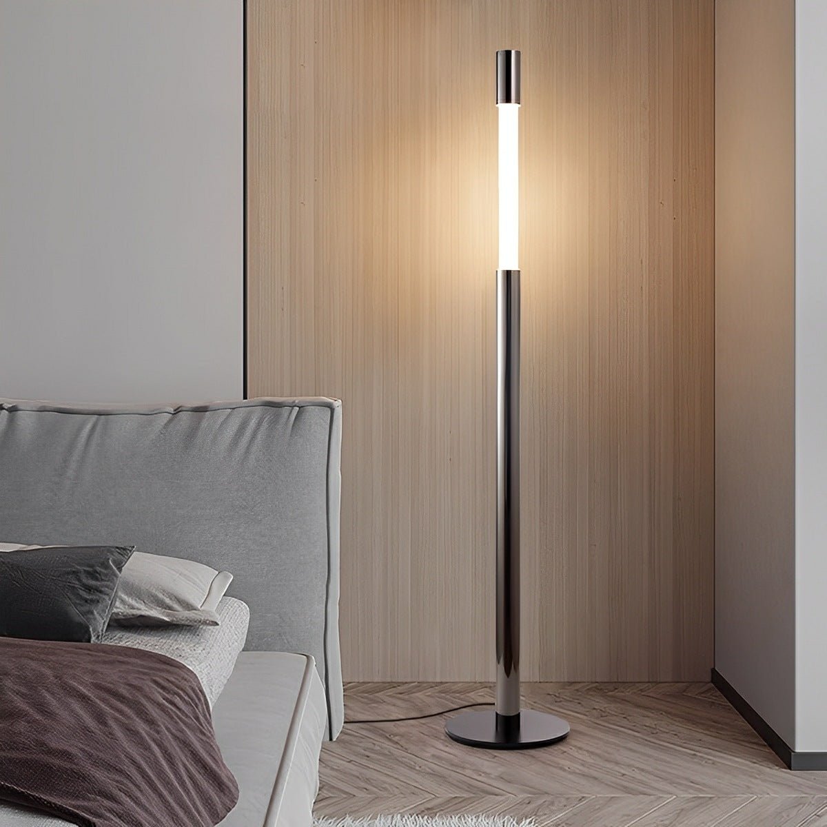 Modern Minimalist Cylinder Adjustable Lift LED Floor Lamp - Flare Shack
