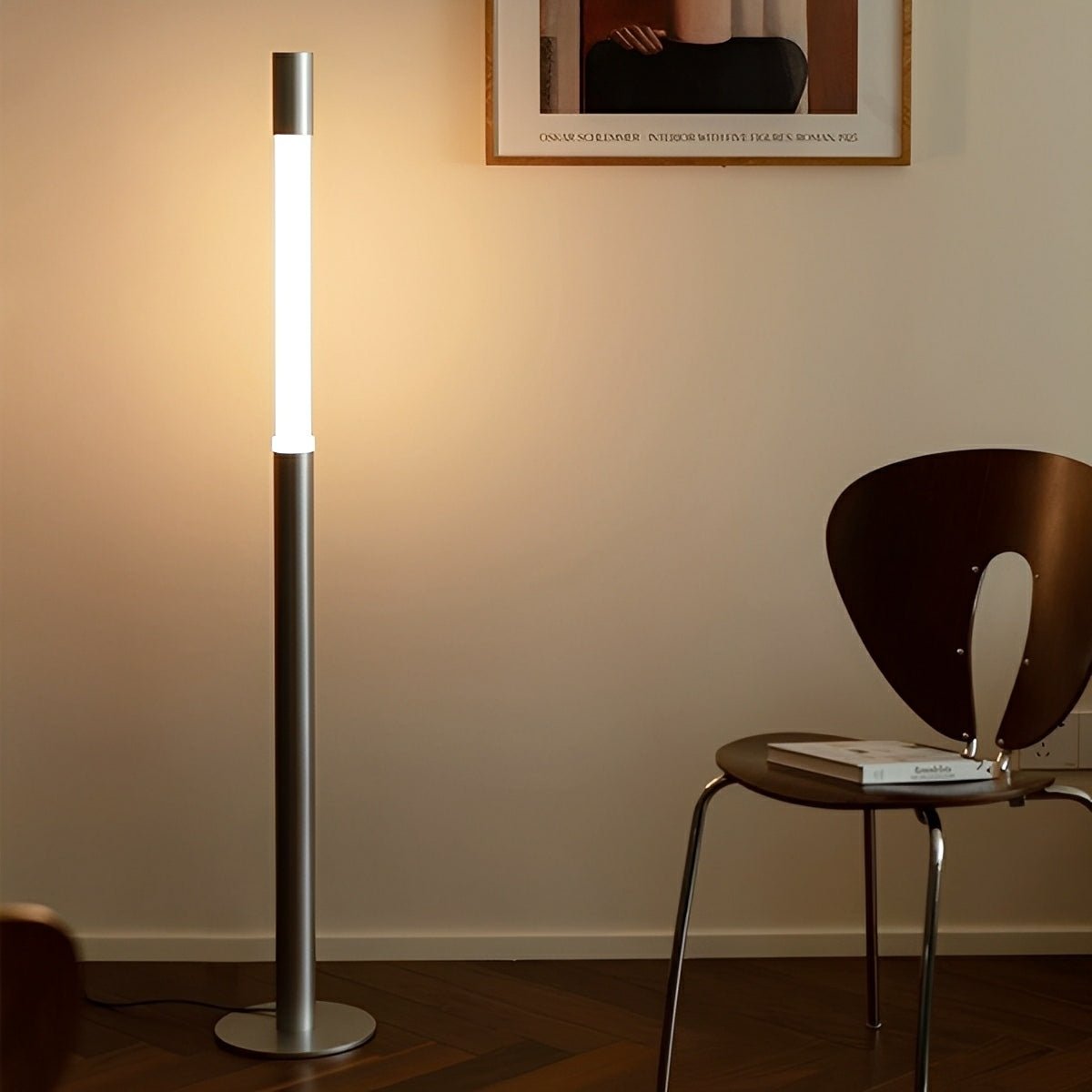 Modern Minimalist Cylinder Adjustable Lift LED Floor Lamp - Flare Shack