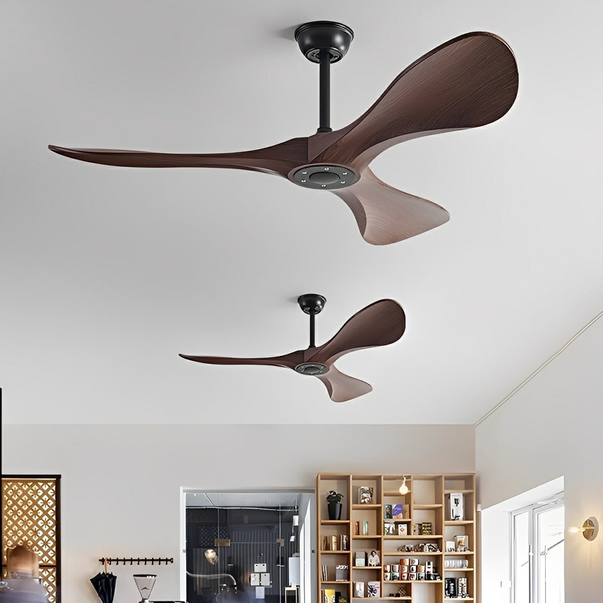 Modern Minimalist DC Motor Reverse Ceiling Fan - Flare Shack