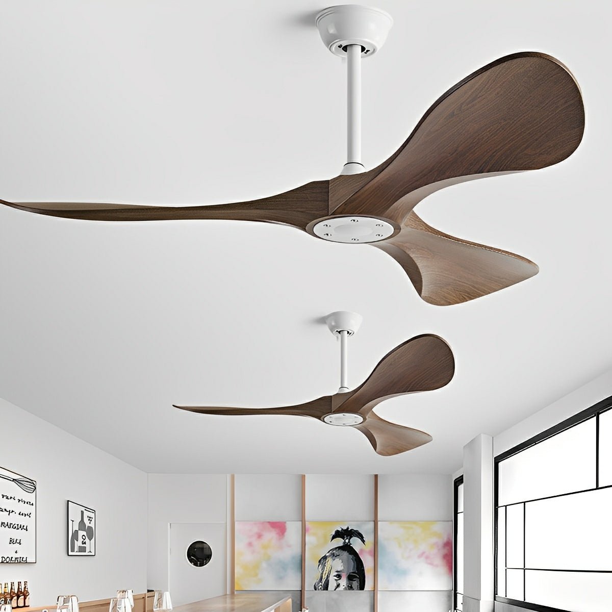 Modern Minimalist DC Motor Reverse Ceiling Fan - Flare Shack