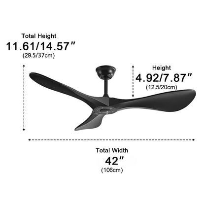 Modern Minimalist DC Motor Reverse Ceiling Fan