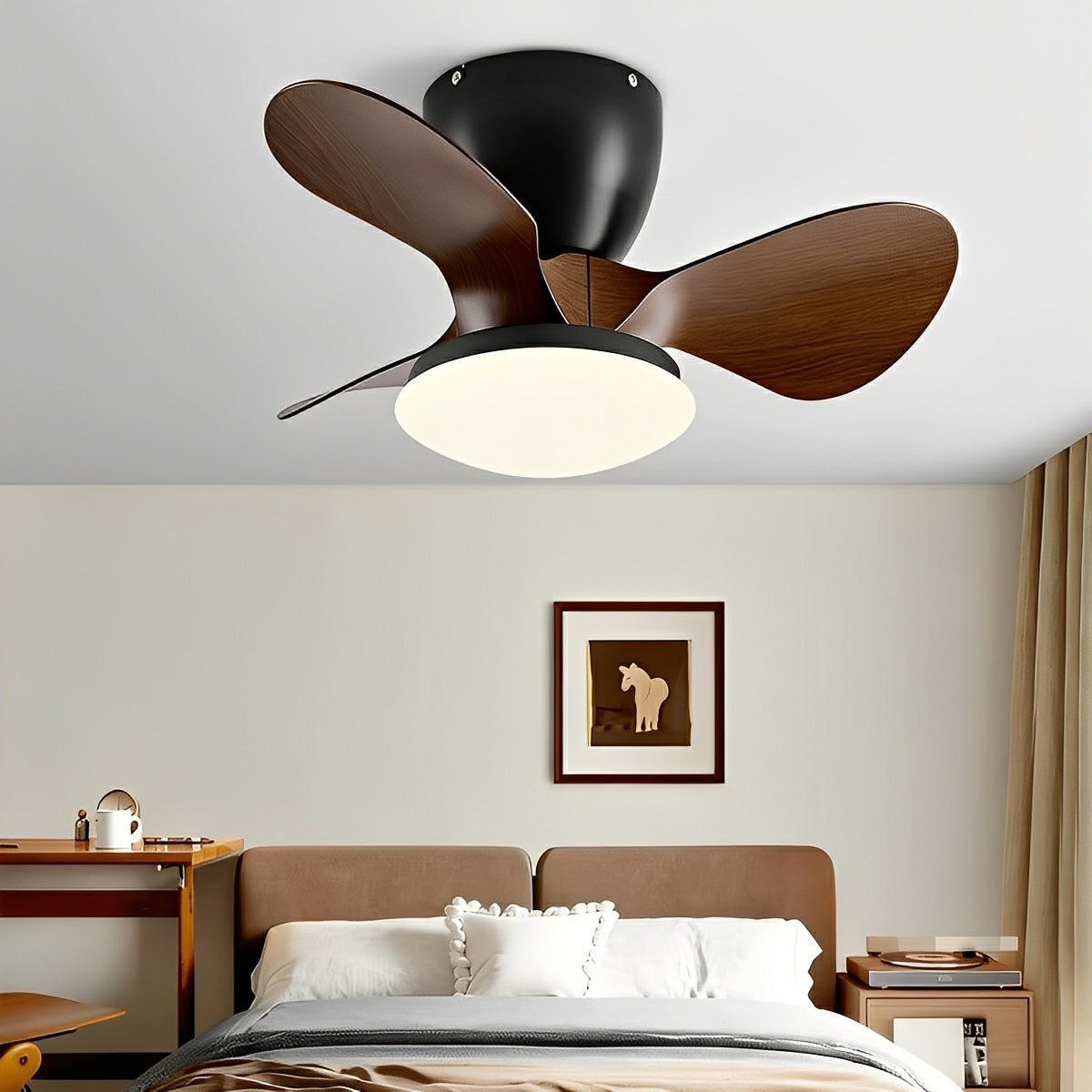 Modern Minimalist DC Motor Reverse Ceiling Fan Light - Flare Shack