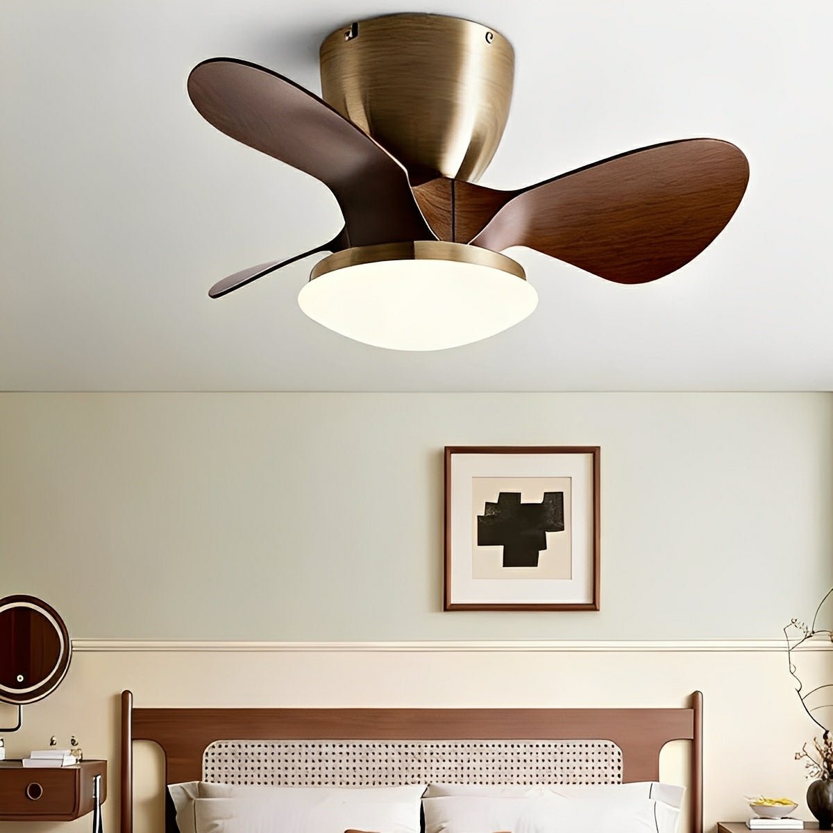 Modern Minimalist DC Motor Reverse Ceiling Fan Light - Flare Shack