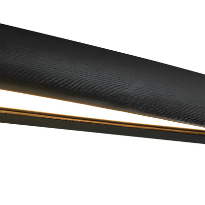 Modern Minimalist Diamond-Shaped Wood LED Long Strip Ceiling Light