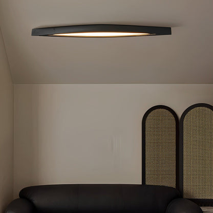 Modern Minimalist Diamond - Shaped Wood LED Long Strip Ceiling Light - Flare Shack