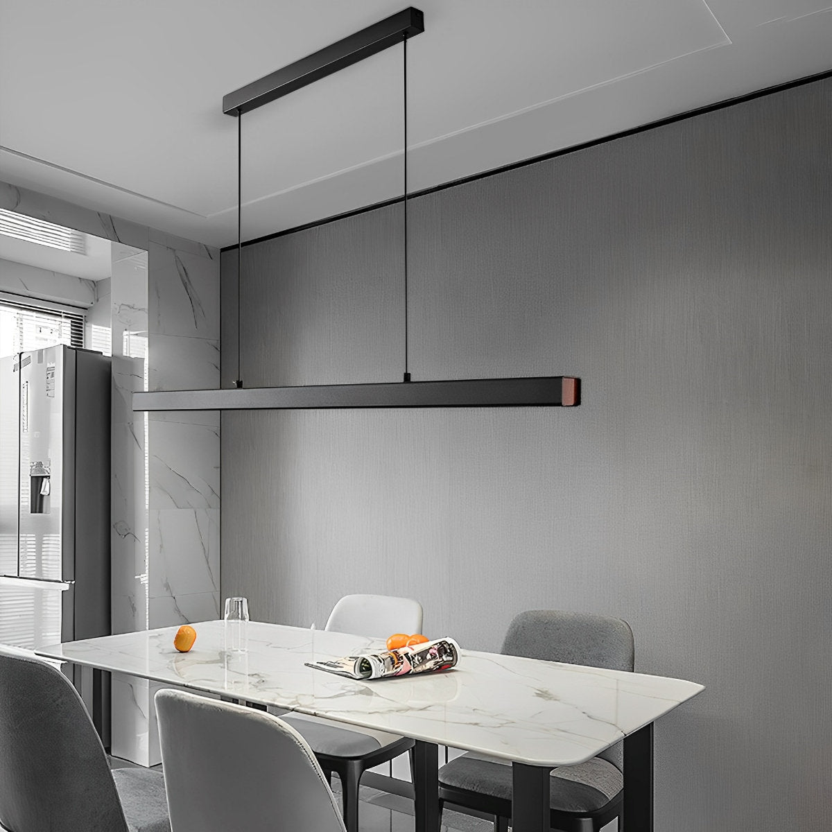 Modern Minimalist Dimmable Pendant Light LED Long Light Bar - Flare Shack