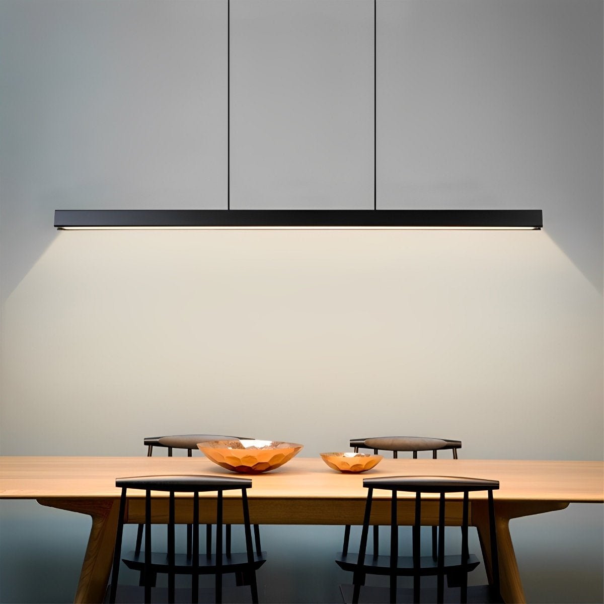 Modern Minimalist Dimmable Pendant Light LED Long Light Bar - Flare Shack